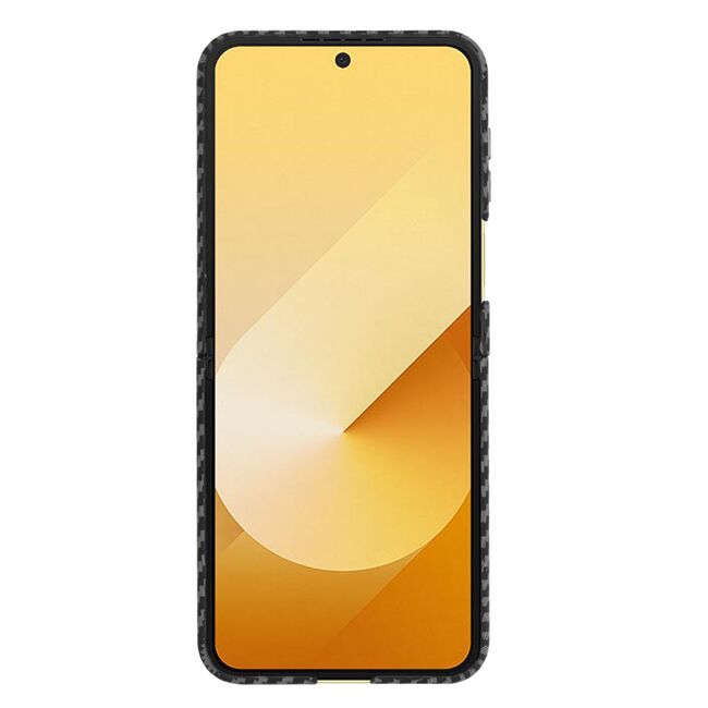 Husa pentru  Samsung Galaxy Z Flip 6 CarbonFiber UltraSlim, Lightweight, negru