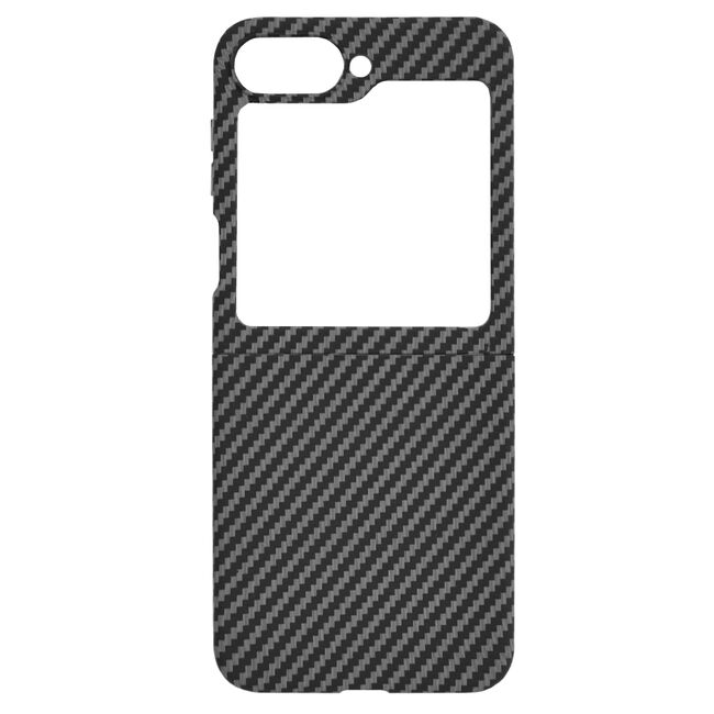 Husa pentru  Samsung Galaxy Z Flip 6 CarbonFiber UltraSlim, Lightweight, negru