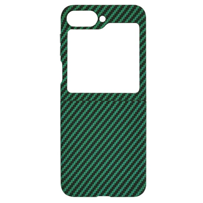 Husa pentru  Samsung Galaxy Z Flip 6 CarbonFiber UltraSlim, Lightweight, verde