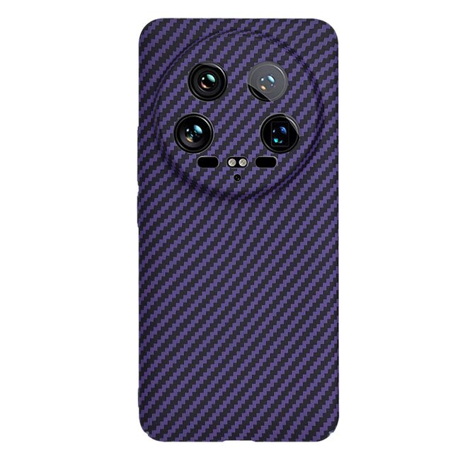 Husa pentru  Xiaomi 14 Ultra CarbonFiber UltraSlim, Lightweight, mov