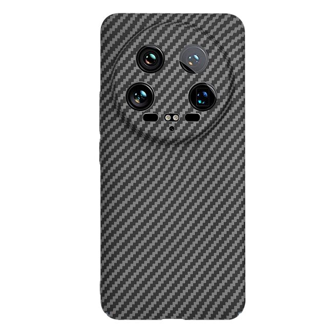 Husa pentru  Xiaomi 14 Ultra CarbonFiber UltraSlim, Lightweight, negru