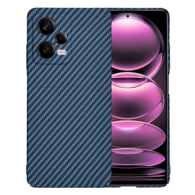 Husa pentru  Xiaomi Redmi Note 12 Pro CarbonFiber UltraSlim, Lightweight, albastru