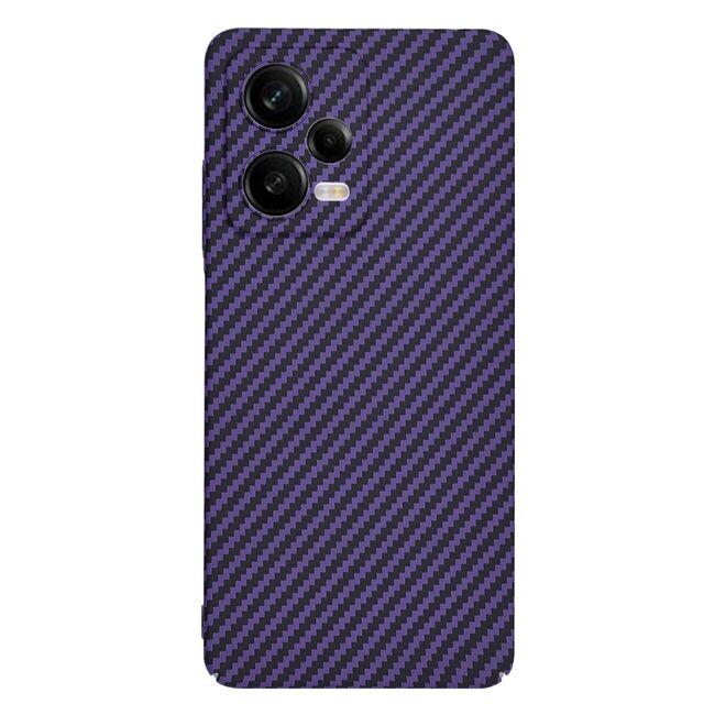 Husa pentru  Xiaomi Redmi Note 12 Pro CarbonFiber UltraSlim, Lightweight, mov