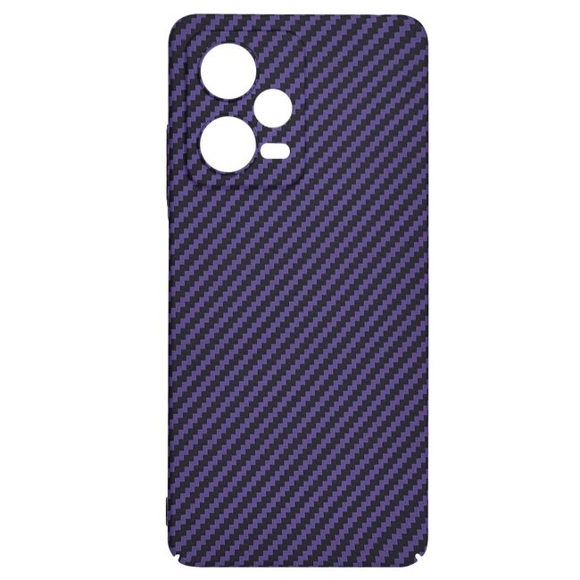 Husa pentru  Xiaomi Redmi Note 12 Pro CarbonFiber UltraSlim, Lightweight, mov