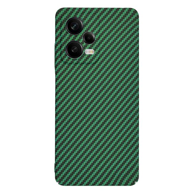 Husa pentru  Xiaomi Redmi Note 12 Pro CarbonFiber UltraSlim, Lightweight, verde