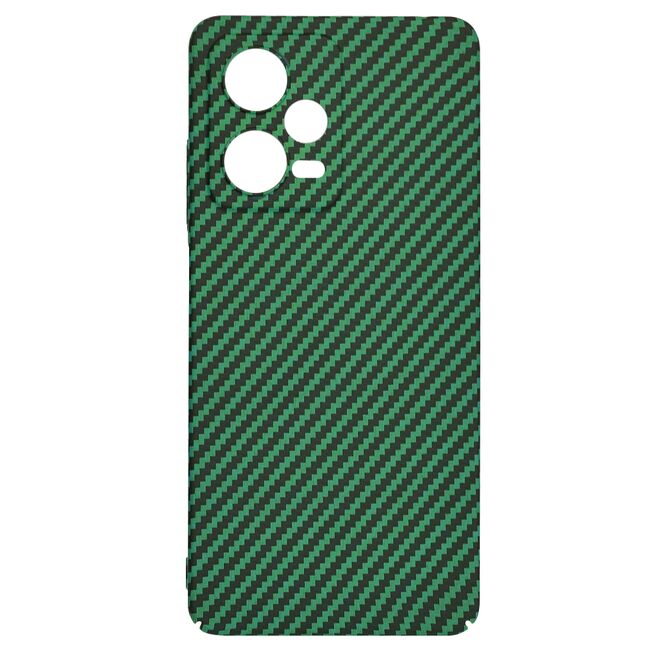 Husa pentru  Xiaomi Redmi Note 12 Pro CarbonFiber UltraSlim, Lightweight, verde