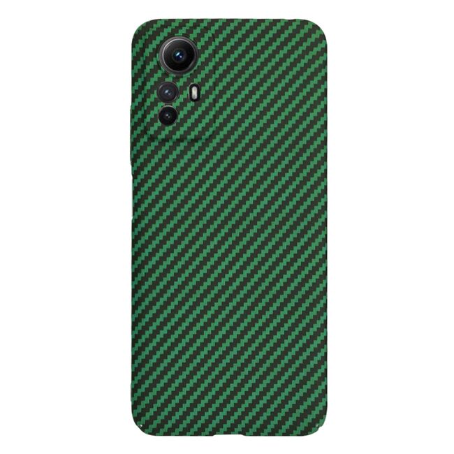 Husa pentru  Xiaomi Redmi Note 12S 4G CarbonFiber UltraSlim, Lightweight, verde
