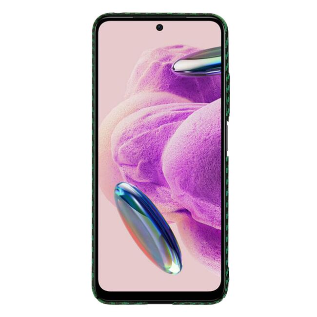 Husa pentru  Xiaomi Redmi Note 12S 4G CarbonFiber UltraSlim, Lightweight, verde