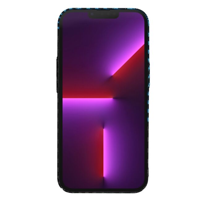 Husa pentru  iPhone 13 Pro CarbonFiber UltraSlim, Lightweight, albastru inchis