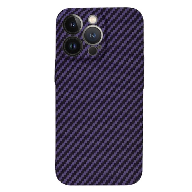 Husa pentru  iPhone 13 Pro CarbonFiber UltraSlim, Lightweight, mov