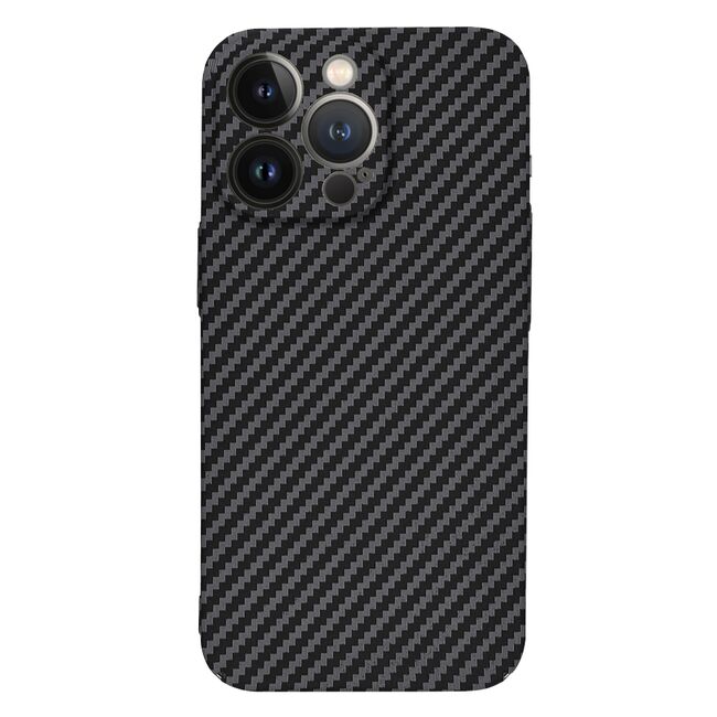 Husa pentru  iPhone 13 Pro CarbonFiber UltraSlim, Lightweight, negru