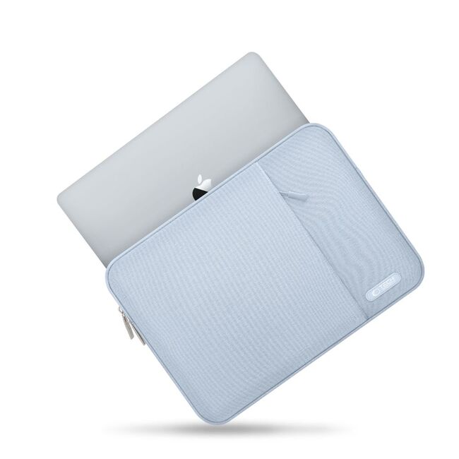 Husă Laptop 13-14" Slim SoftTouch – Design Elegant, Protecție Premium, Compartiment Accesorii, Ideală pentru MacBook, ASUS, Lenovo, HP, Dell, winter blue