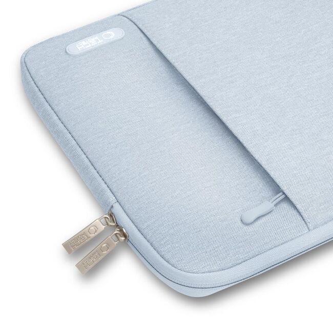 Husă Laptop 13-14" Slim SoftTouch – Design Elegant, Protecție Premium, Compartiment Accesorii, Ideală pentru MacBook, ASUS, Lenovo, HP, Dell, winter blue