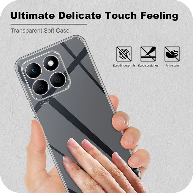 Husa pentru Honor 200 Smart, Anti-Shock 1.5mm, cu protectie lentile, Transparent