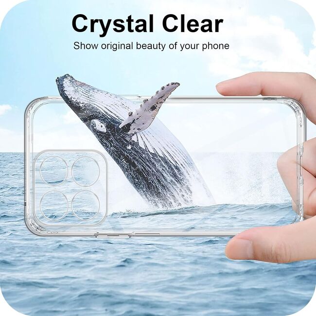 Husa pentru Honor 200 Smart, Anti-Shock 1.5mm, cu protectie lentile, Transparent