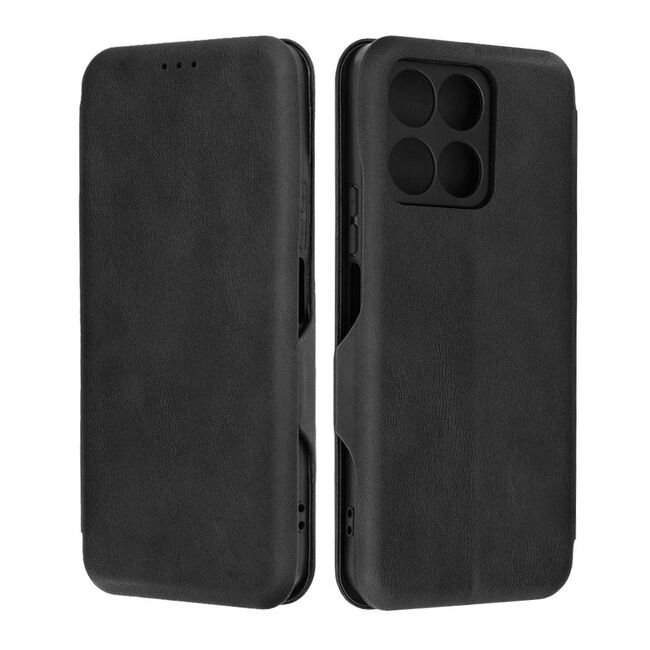 Husa tip carte pentru Xiaomi 14T Pro Smart Wallet fata - spate protectie 360 - negru