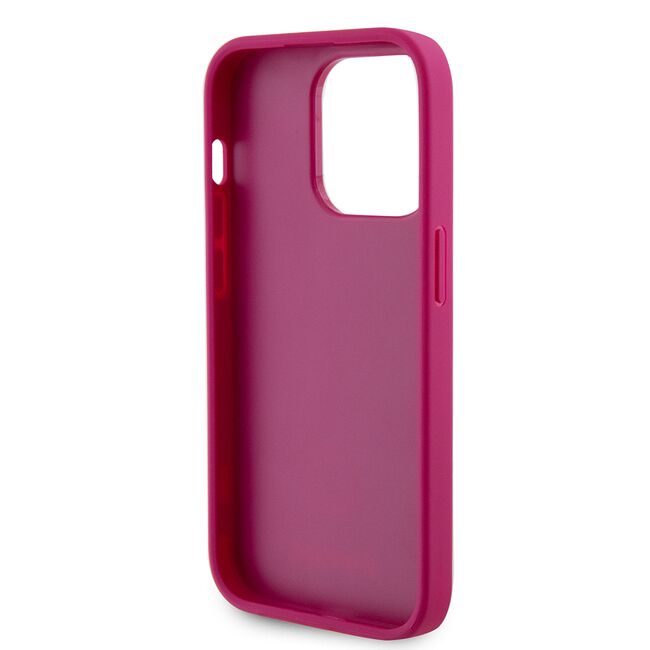 Husa pentru  iPhone 15 Pro Guess- Strass Metal - roz