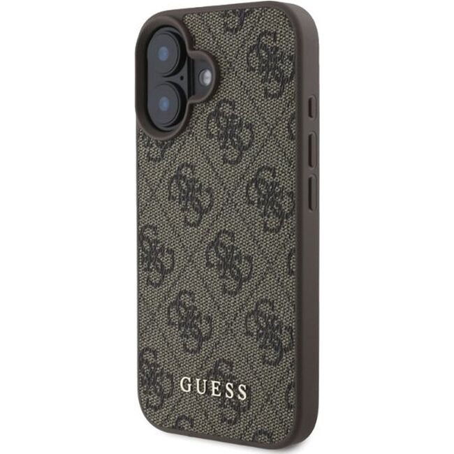 Husa pentru  iPhone 16 Guess - Hardcase 4G Classic - maro