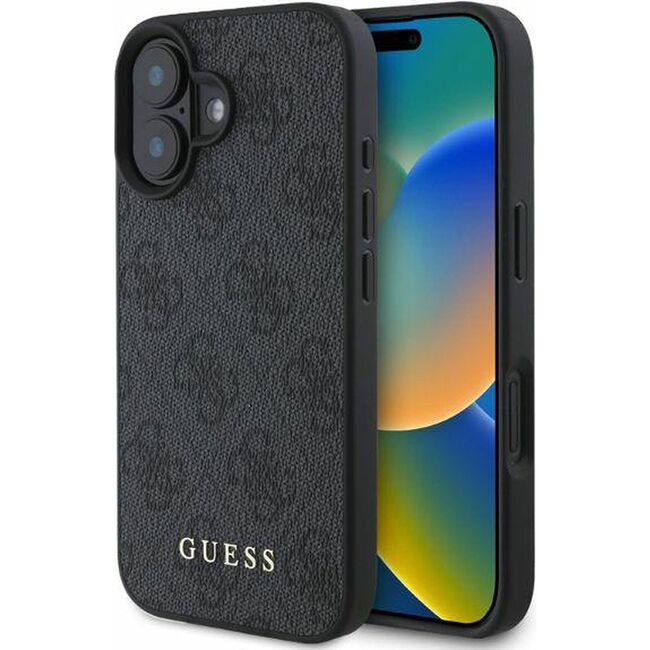 Husa pentru  iPhone 16 Guess - Hardcase 4G Classic - negru
