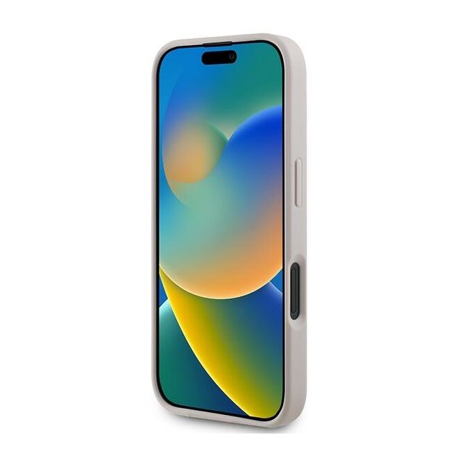 Husa pentru  iPhone 16 Plus Guess - 4G Ring Classic MagSafe - roz