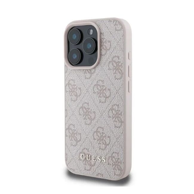 Husa pentru  iPhone 16 Pro Max Guess - Hardcase 4G Classic - roz