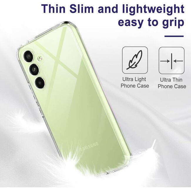 Husa pentru Samsung Galaxy S24 FE, Anti-Shock 1.5mm, cu protectie lentile, Transparent