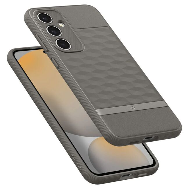 Husa Samsung Galaxy S24 FE Spigen Caseology Parallax, gri