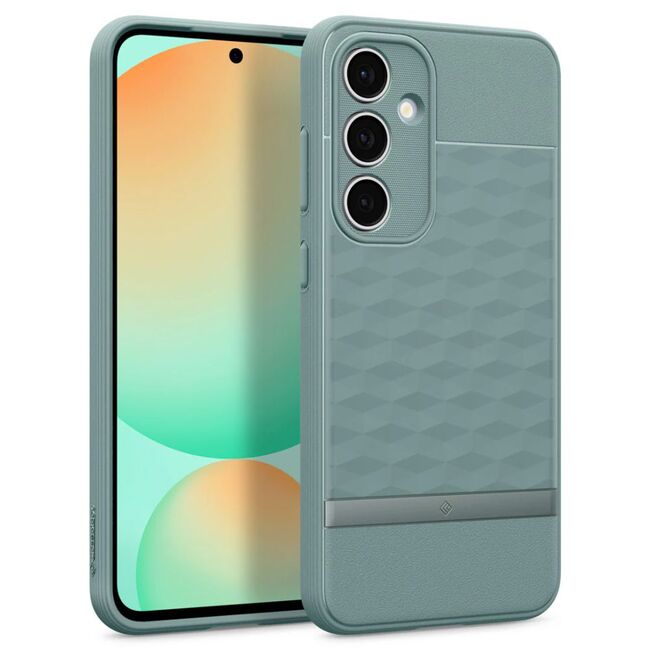 Husa Samsung Galaxy S24 FE Spigen Caseology Parallax, verde