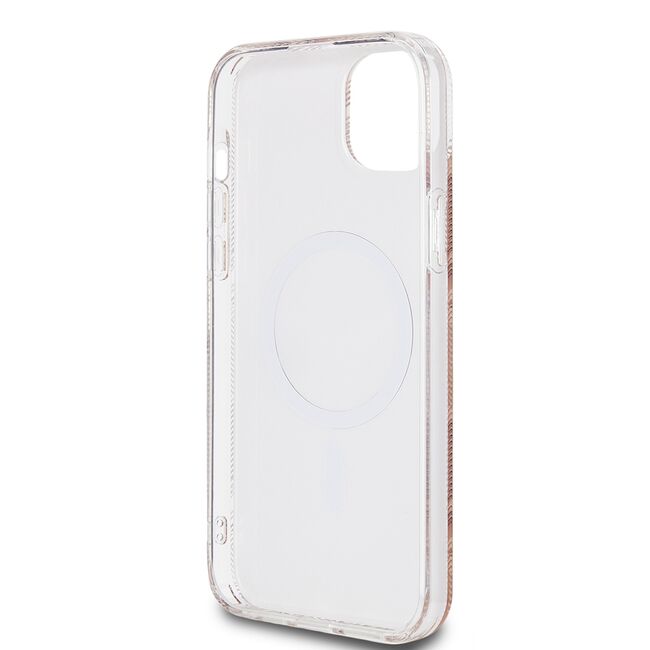Husa pentru  iPhone 15 Plus cu MagSafe Guess - IML Series - maro
