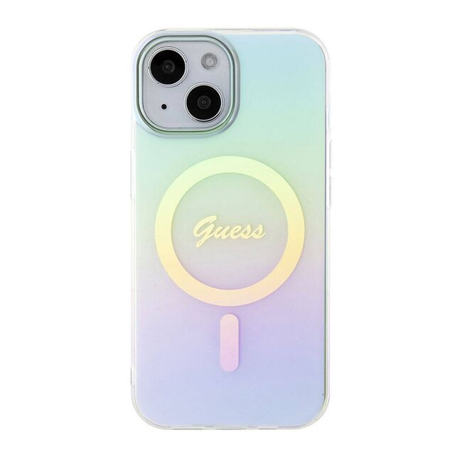 Husa pentru  iPhone 15 Plus cu MagSafe Guess - IML Series - turcoaz