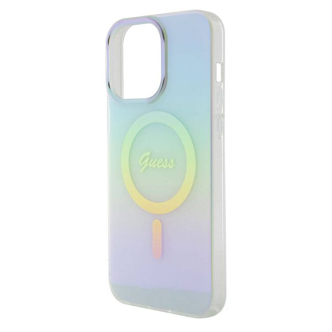 Husa pentru  iPhone 15 Pro Max cu MagSafe Guess - IML Series - alb