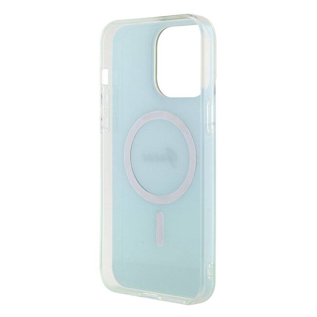 Husa pentru  iPhone 15 Pro Max cu MagSafe Guess - IML Series - alb