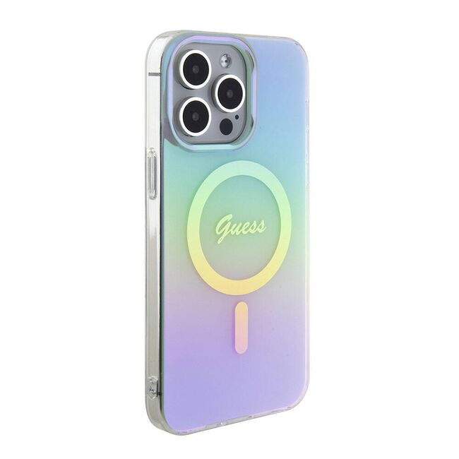 Husa pentru  iPhone 15 Pro Max cu MagSafe Guess - IML Series - alb