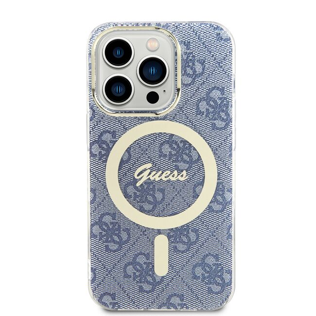 Husa pentru  iPhone 15 Pro Max cu MagSafe Guess - IML Series - albastru
