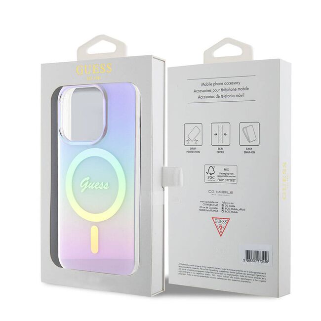 Husa pentru  iPhone 15 Pro Max cu MagSafe Guess - IML Series - mov
