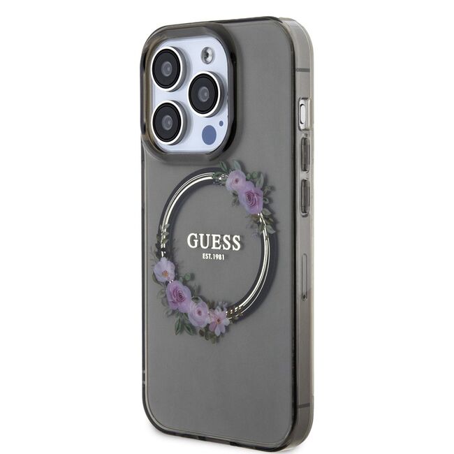 Husa pentru  iPhone 15 Pro Max cu MagSafe Guess - IML Series - negru