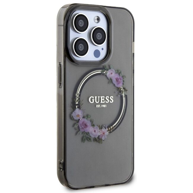 Husa pentru  iPhone 15 Pro Max cu MagSafe Guess - IML Series - negru