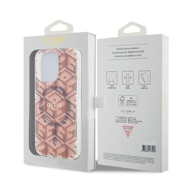 Husa pentru  iPhone 15 Pro Max cu MagSafe Guess - IML Series - roz