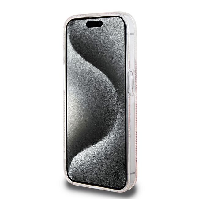 Husa pentru  iPhone 15 Pro Max cu MagSafe Guess - IML Series - roz