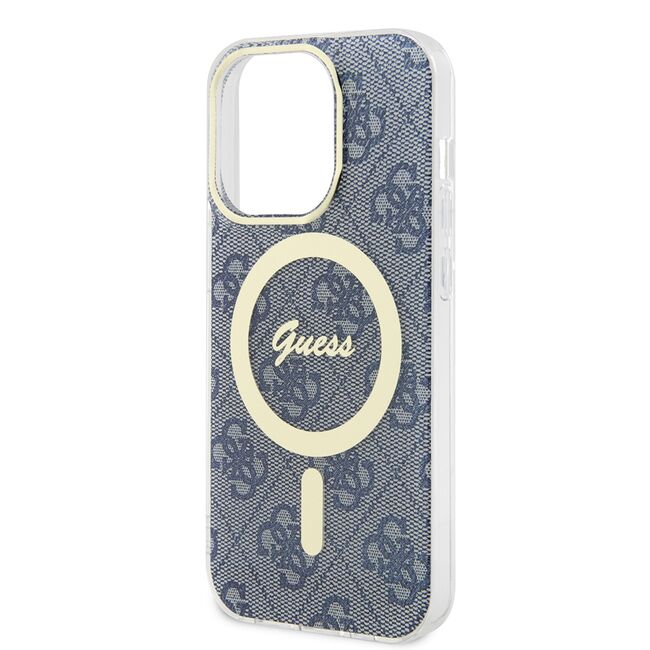 Husa pentru  iPhone 15 Pro cu MagSafe Guess - IML Series - albastru