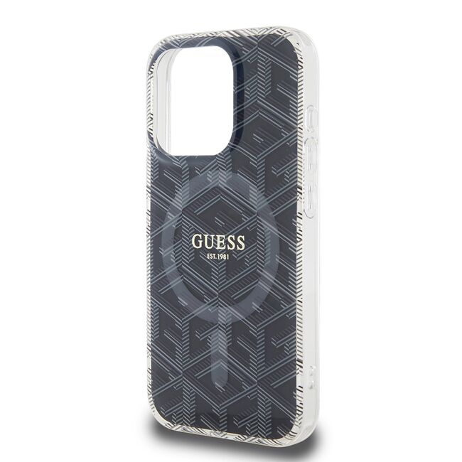 Husa pentru  iPhone 15 Pro cu MagSafe Guess - IML Series - negru