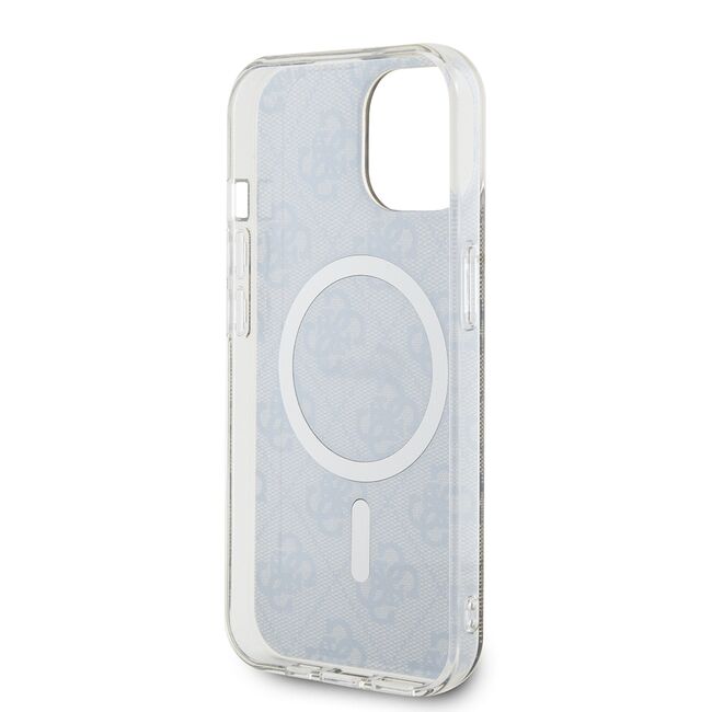 Husa pentru  iPhone 15 cu MagSafe Guess - IML Series - maro inchis