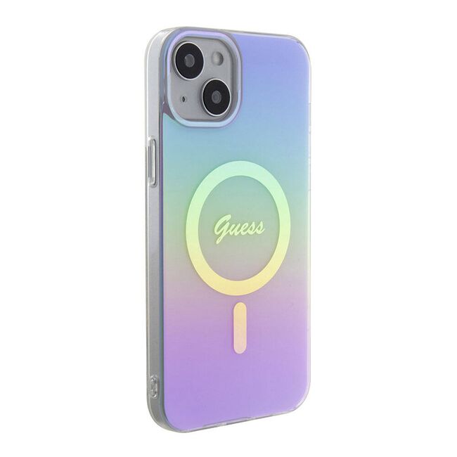 Husa pentru  iPhone 15 cu MagSafe Guess - IML Series - mov