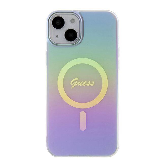 Husa pentru  iPhone 15 cu MagSafe Guess - IML Series - mov