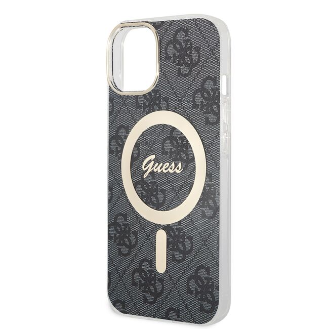 Husa pentru  iPhone 15 cu MagSafe Guess - IML Series - negru denim