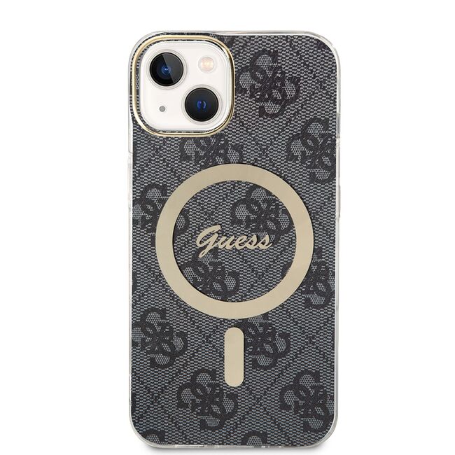 Husa pentru  iPhone 15 cu MagSafe Guess - IML Series - negru denim
