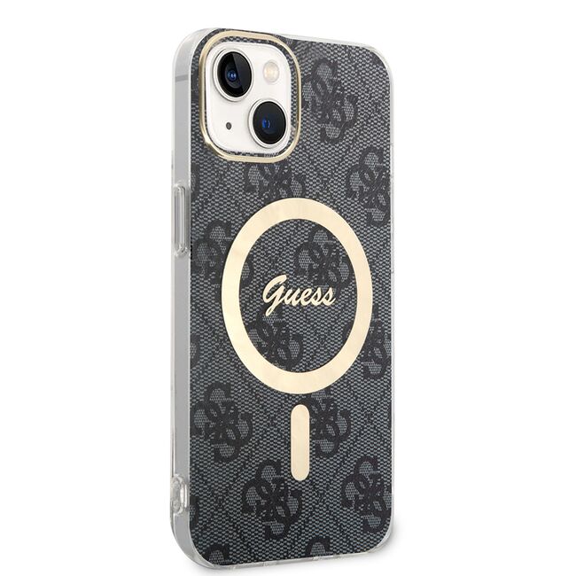 Husa pentru  iPhone 15 cu MagSafe Guess - IML Series - negru denim