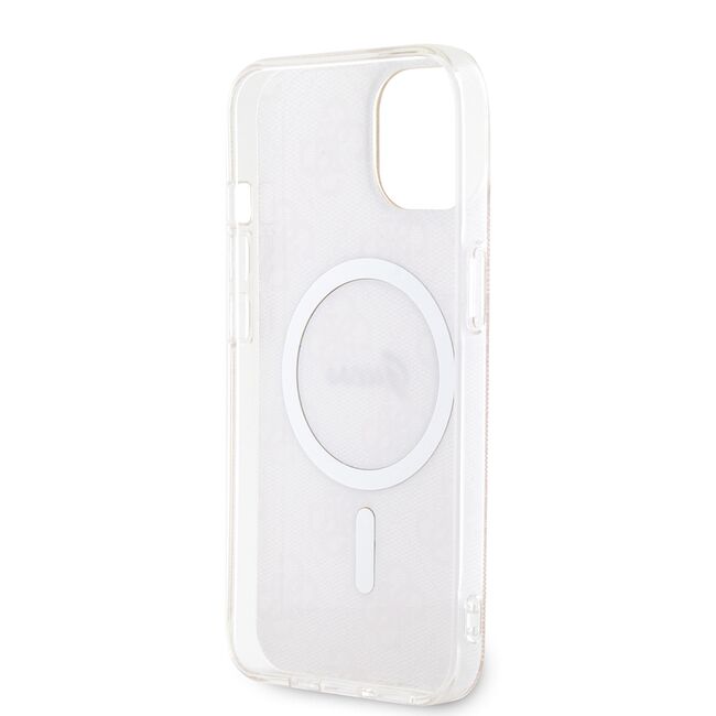 Husa pentru  iPhone 15 cu MagSafe Guess - IML Series - roz neo