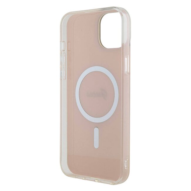 Husa pentru  iPhone 15 cu MagSafe Guess - IML Series - roz pudrat