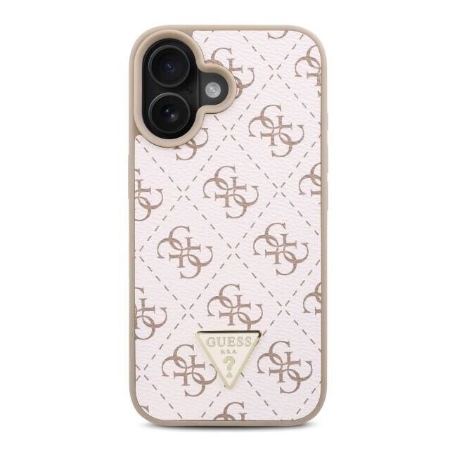 Husa pentru  iPhone 16 Guess - Hardcase 4G Series - alb